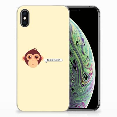 Apple iPhone Xs Max Telefoonhoesje met Naam Monkey