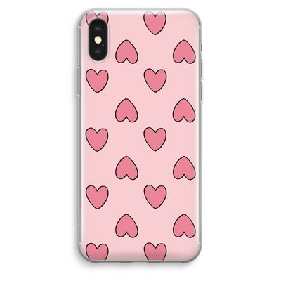 Ondersteboven verliefd: iPhone XS Max Transparant Hoesje