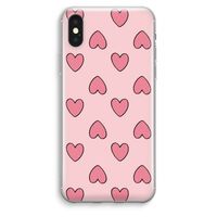 Ondersteboven verliefd: iPhone XS Max Transparant Hoesje