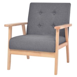 Fauteuil stof donkergrijs