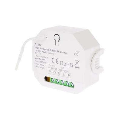 Rf controller voor 230v enkelkleurige led strips - draadloos koppelbaar