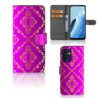 Wallet Case OPPO Find X5 Lite | Reno 7 5G Barok Roze - thumbnail