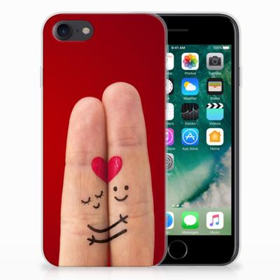 iPhone SE 2022 | SE 2020 | 8 | 7 | Sillicone Back Cover | Liefde - Origineel Romantisch Cadeau