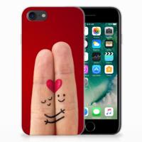 iPhone SE 2022 | SE 2020 | 8 | 7 | Sillicone Back Cover | Liefde - Origineel Romantisch Cadeau