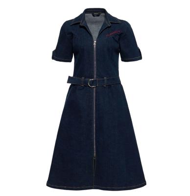 Queen Kerosin Retro Denim Dress With Belt-XXXL