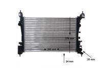 Radiateur MAHLE, u.a. für Opel, Vauxhall