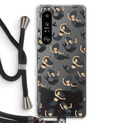Zeemeermin: Sony Xperia 1 III Transparant Hoesje met koord