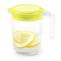 Sapkan / Schenkkan karaf met deksel - 1500 ml - groen - kunststof - met mix en navul dop