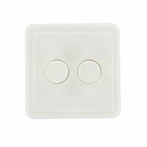 Enkelvoudig afdekraam duo dimmer model Peha wit
