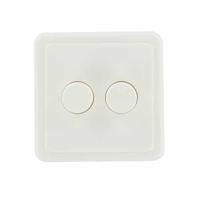 Enkelvoudig afdekraam duo dimmer model Peha wit