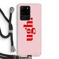 Ugh: Samsung Galaxy S20 Ultra Transparant Hoesje met koord