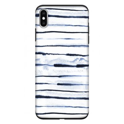 Ink Stripes: iPhone XS Max Tough Case