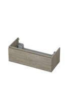 Onderkast INK 1 lade greeploos met houten keerlijst 100 cm x 45 cm x 35 cm Greige eiken 1257549 Onderkast INK 1 lade greeploos met houten keerlijst 100 cm x 45 cm x 35 cm Greige eiken 1257549
