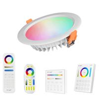 Milight RGBWW wifi led inbouwspot set met afstandsbediening 1-4 lampen 15 watt