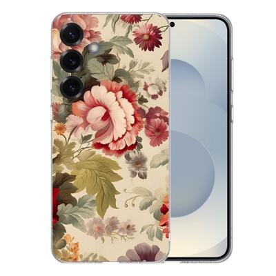 TPU Hoesje Samsung Galaxy S25 Plus - Bloemen Backcover