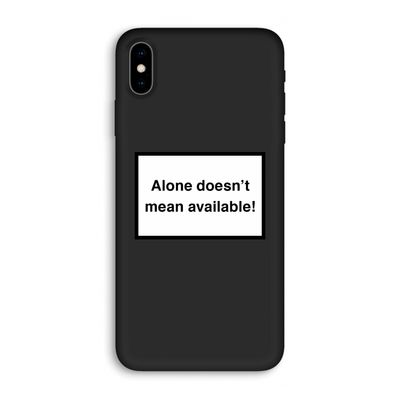 Alone: iPhone XS Max Biologisch afbreekbaar hoesje