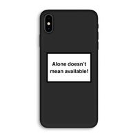 Alone: iPhone XS Max Biologisch afbreekbaar hoesje