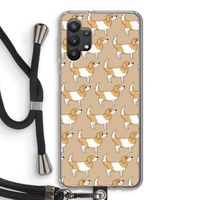 Doggy: Samsung Galaxy A32 5G Transparant Hoesje met koord