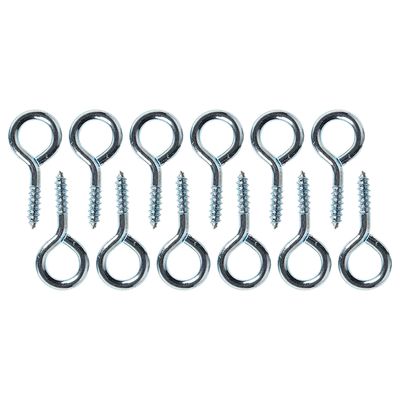 Deltafix Schroefogen - 24x - verzinkt metaal - 30 x 14 mm - ijzerwaren
