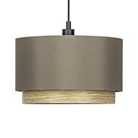 Stars of Light Hanglamp Marchena cappucino met hout - Ø 48cm 390118