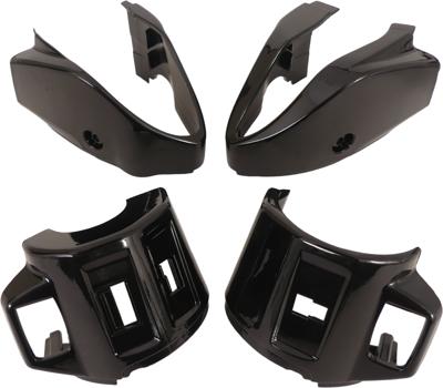 Edge Coverset voor stuurschakelaar links + rechts - vespa primavera /sprint - glanzend zwart