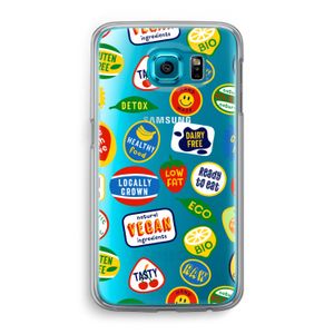Fruitsticker: Samsung Galaxy S6 Transparant Hoesje