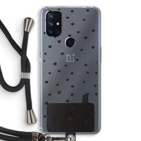 Kleine kattenkopjes: OnePlus Nord N10 5G Transparant Hoesje met koord
