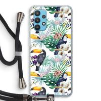 Tukans: Samsung Galaxy A32 4G Transparant Hoesje met koord