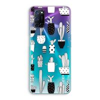 Cactusmotief: Oppo A92 Transparant Hoesje
