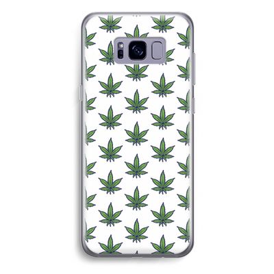 Weed: Samsung Galaxy S8 Plus Transparant Hoesje