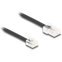 DeLOCK 88036 telefoonkabel 2 m Zwart