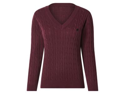 esmara Gebreide dames trui (bordeaux rood, L (44/46))