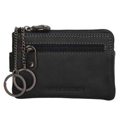 Hide & Stitches Sleuteletui met 4 Creditcardvakjes Japura Zwart