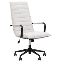 Leen Bakker - Bureaustoel Kane - Beige - Stof - Grijs#Beige - 74x59x102 Cm