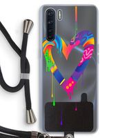 Melts My Heart: Oppo A91 Transparant Hoesje met koord