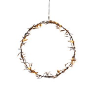 Krans cluster 120led ip44 trafo met timer en dimmer diameter 36 cm classic warm - Annas collection