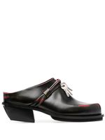 JORDANLUCA mocassins en cuir à effet taches de peinture - Noir
