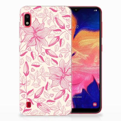 Samsung Galaxy A10 | TPU Case | Pink Flowers