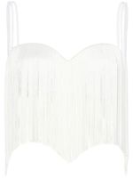 Proenza Schouler brassière à détail de franges - Blanc - thumbnail