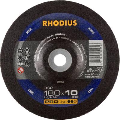 Rhodius 200266 Afbraamschijf Diameter 180 mm Boordiameter 22.23 mm Staal 1 stuk(s)