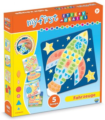 Sticky Mosaics mozaïekset Voertuigen junior karton 490 delig