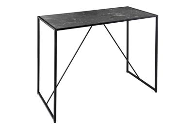 Bartafel SLIM LINE 120cm zwart marmerlook - 44736