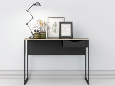 Bureau FUNNY zwart/eik