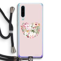 GRL PWR Flower: Huawei P30 Transparant Hoesje met koord