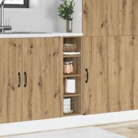 Onderkast Riga 20x44,5x81,5 cm bewerkt hout artisanaal eikenkleur