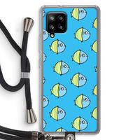 Visjes: Samsung Galaxy A42 5G Transparant Hoesje met koord
