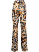 Roberto Cavalli pantalon droit à imprimé animalier - Marron - thumbnail