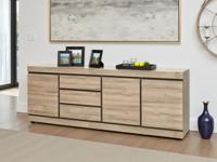 Dressoir MARNOIX 3 deuren en 3 lades franse eik