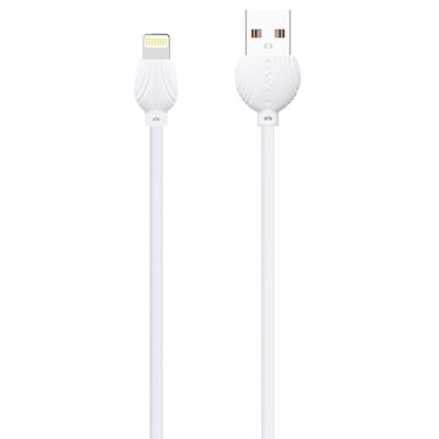 awei CL-63 2 in 1 2.5A 8 Pin opladen + transmissie aluminiumlegering datakabel lengte: 1m(White)
