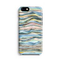 Watercolor Agate: Volledig geprint iPhone SE 2020 Hoesje